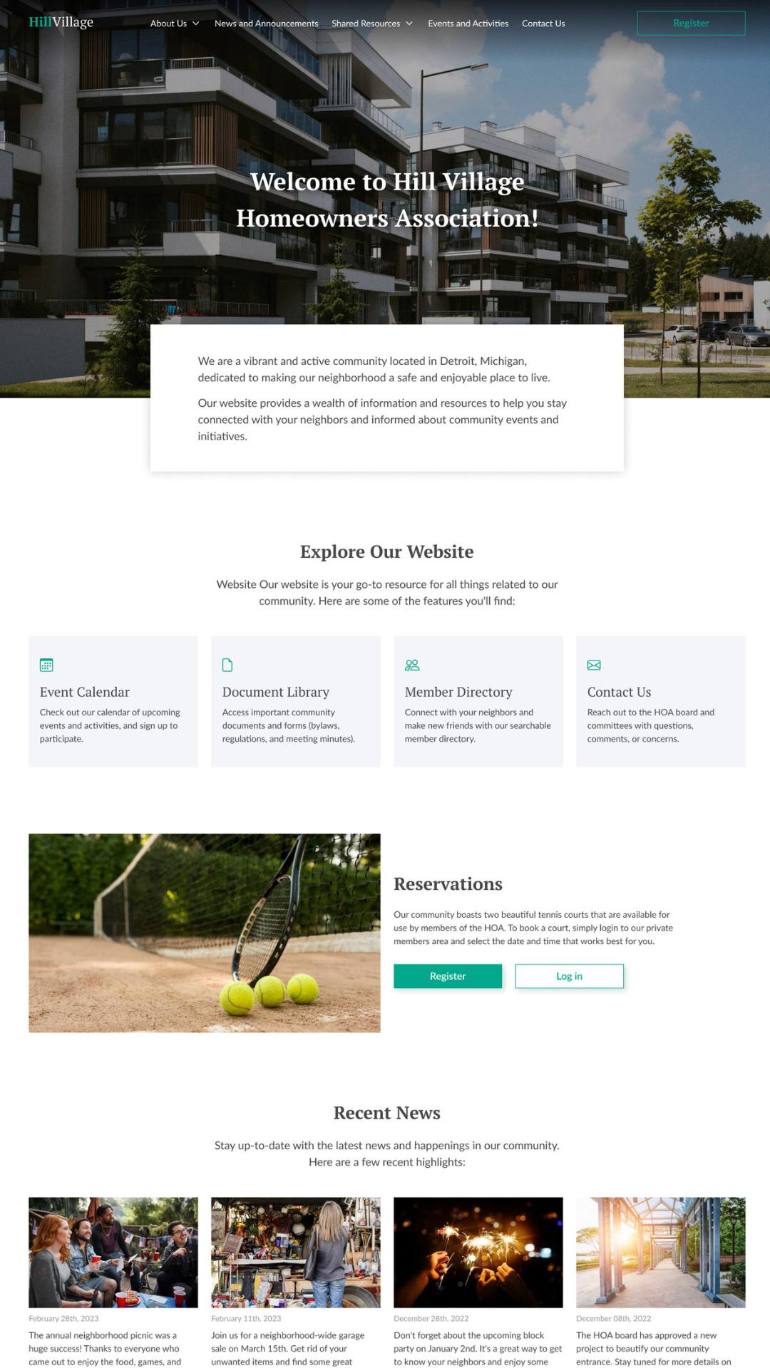 English Garden Website Template