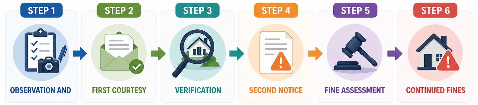 how the violation process works