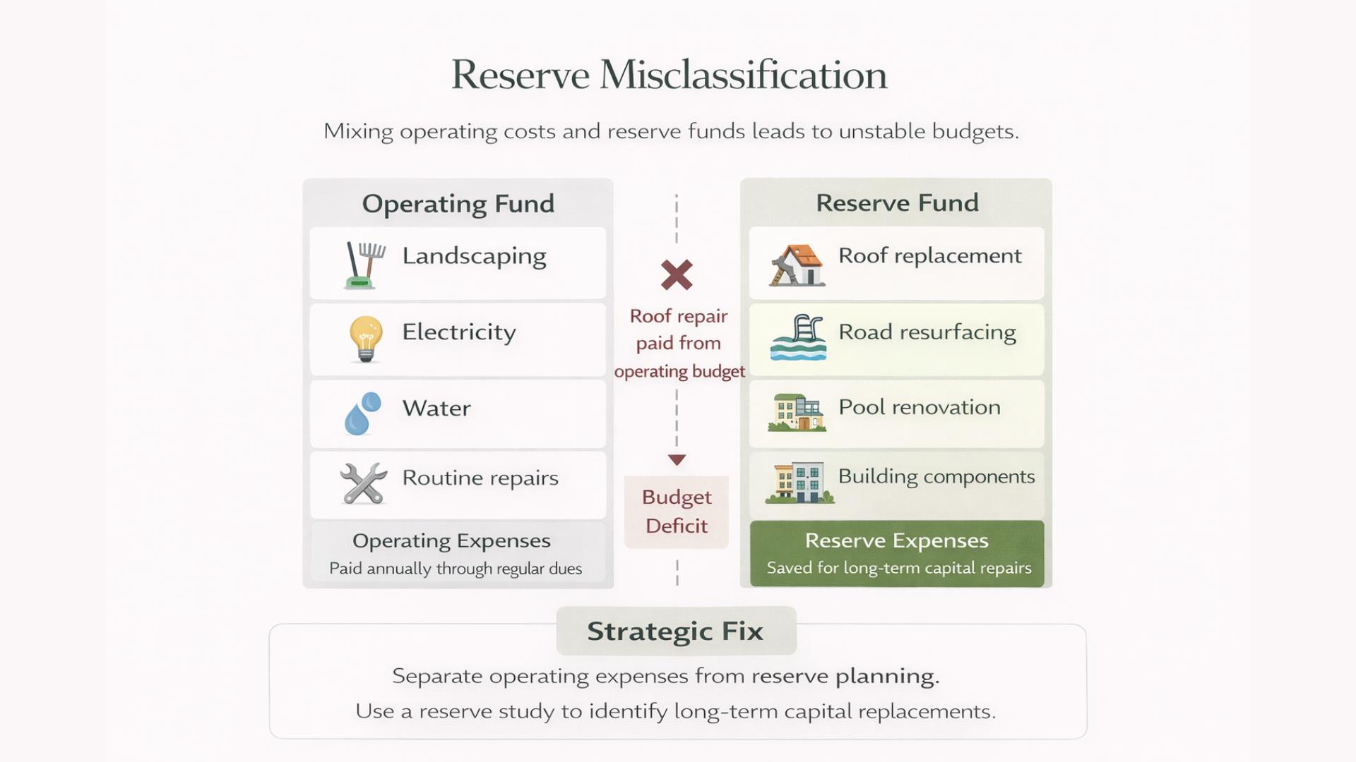 Reserve Fund Misclassification