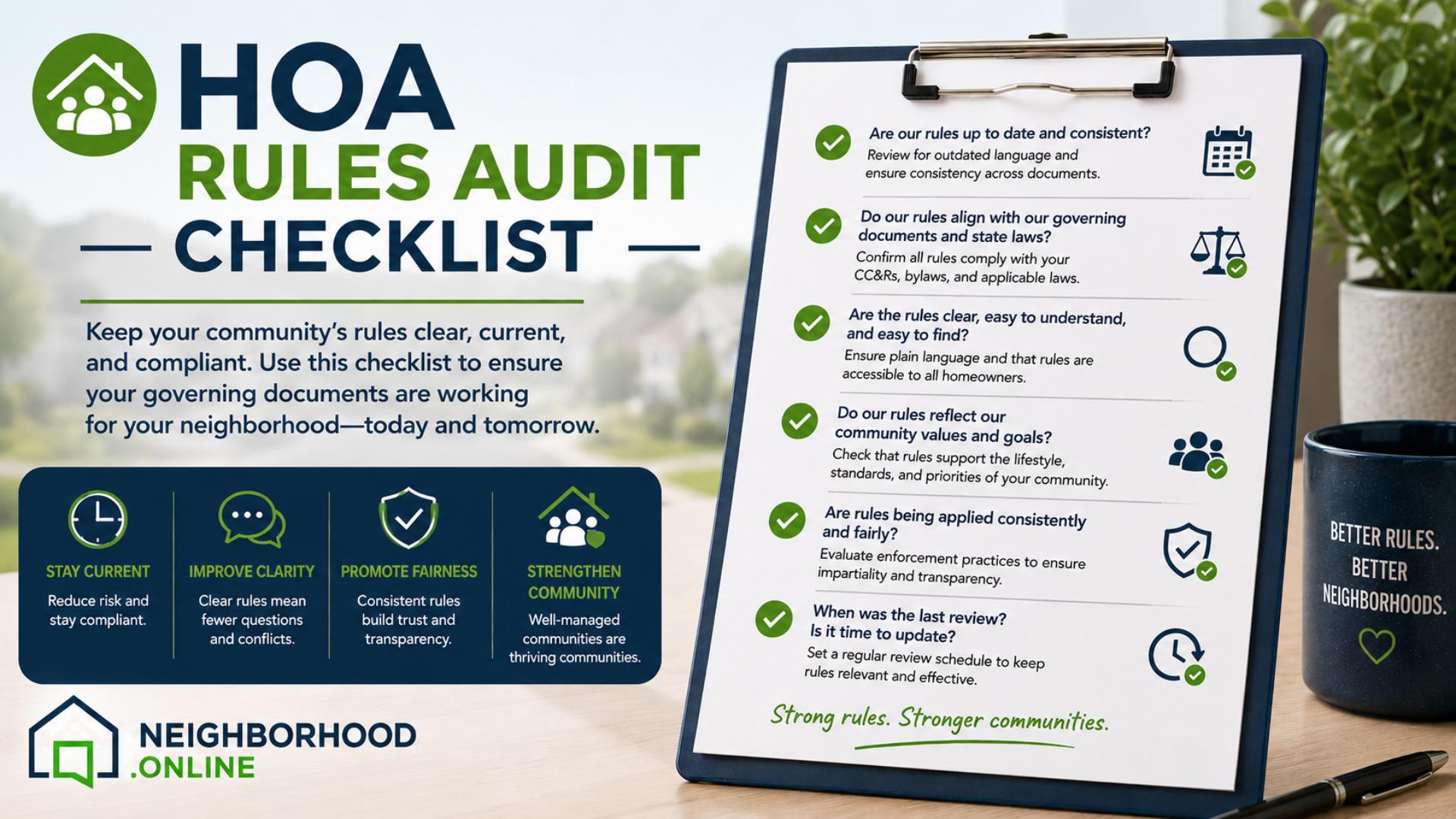 HOA Rules Checklist